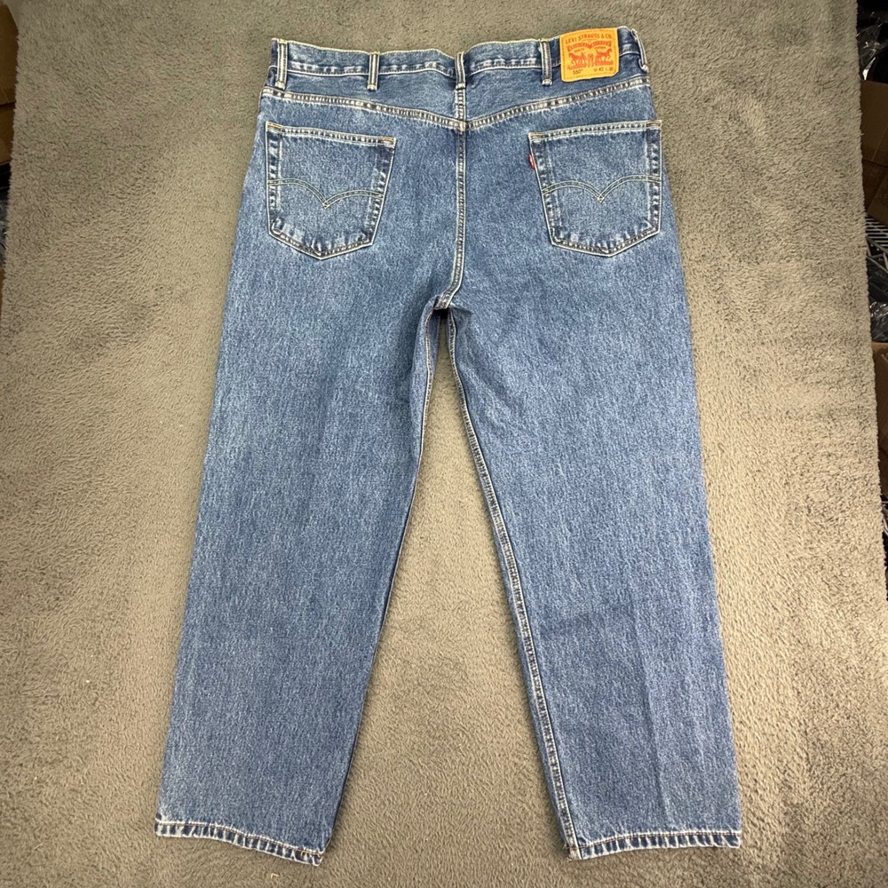 Levis 550 Relaxed Fit Jeans Mens 42x30 Blue Medium Wash Tapered Leg Denim - Picture 5 of 12
